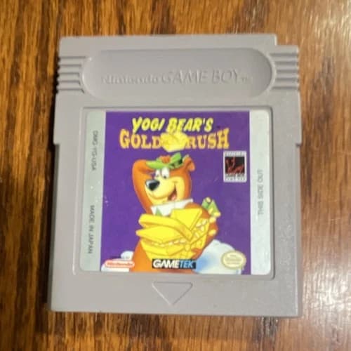 GameTek Yogi Bear's Gold Rush Nintendo Game Boy Cartridge NTSC-U/C E 1994