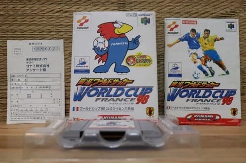 Jikkyo World Soccer World Cup France 98 Jikkyou Complete! Nintendo 64 N64 VG+!