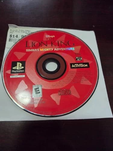 The Lion King: Simba's Mighty Adventure (Sony PlayStation 1, 2000), Disc Only!
