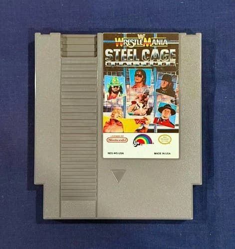 WWF WrestleMania: Steel Cage Challenge (Nintendo NES, 1992) GOOD, TESTED!