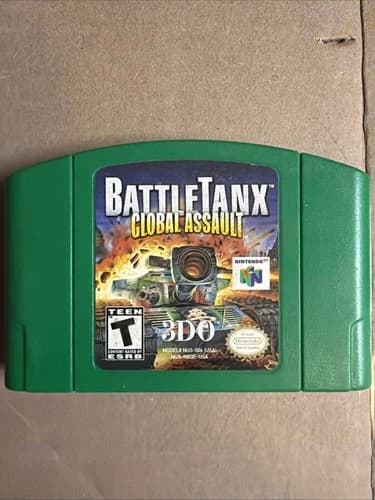 BattleTanx Battle Tanks Global Assault (Nintendo 64 N64) Authentic & Tested