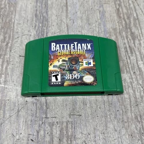 BattleTanx Battle Tanks Global Assault (Nintendo 64 N64) Video Game Cartridge