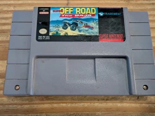 Super Off Road the Baja - Super Nintendo SNES - GAME TESTED - CARTRIDGE ONLY