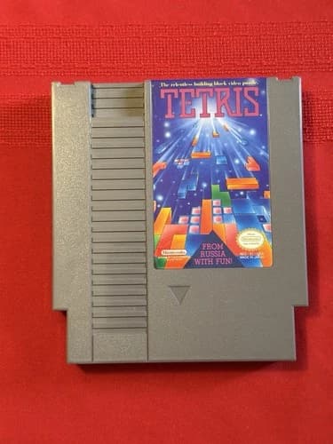 Authentic Nintendo NES Tetris NES Cartridge | Tested & Working
