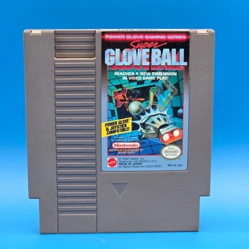 Super Glove Ball NES 1990 Cart Only Tested Works *Power Glove Not Needed*