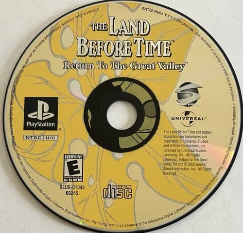 Land Before Time: Return to the Great Valley (PS1) DISC ONLY | NO TRACKING M2141