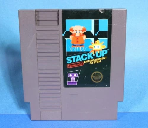 NES Nintendo STACK UP Video Game Cartridge