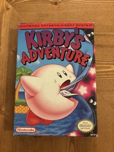 Kirby's Adventure (Nintendo NES, 1993) CIB with Foam