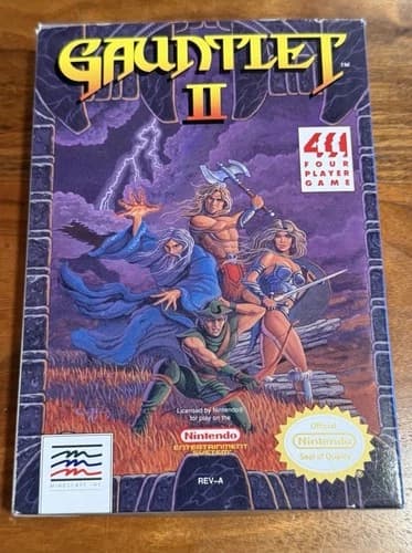 Gauntlet II 2 Nintendo NES Complete In Box CIB