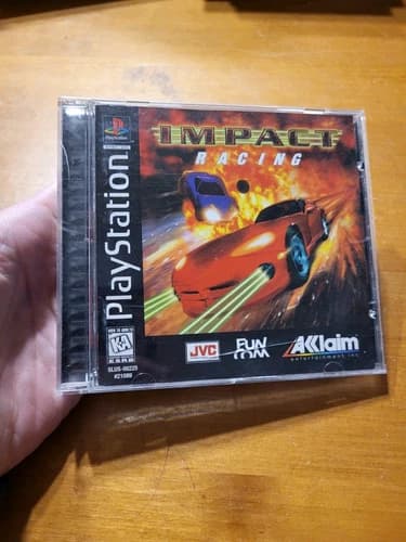 PS1 Sony Playstation 1 Impact Racing READ Acclaim Cars