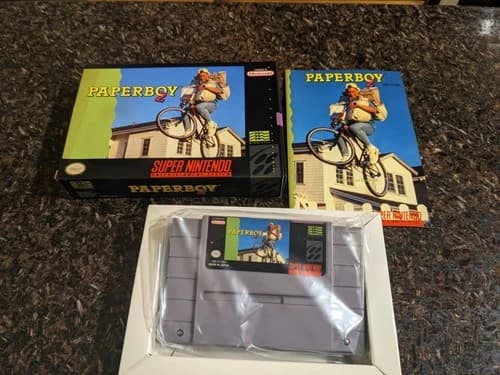 Paperboy 2 Super Nintendo SNES Authentic CIB 1991