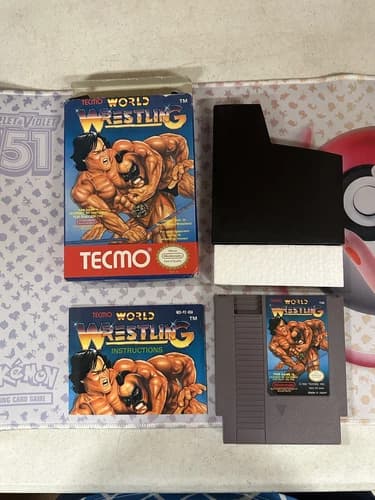 Nintendo NES Game Tecmo World Wrestling CIB Complete In Box