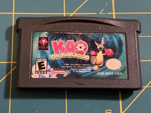 KAO the Kangaroo (Nintendo Game Boy Advance, 2001) Authentic, game cart, tested