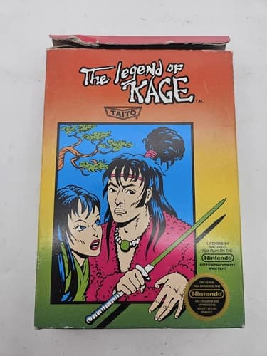The Legend Of Kage TESTED (Nintendo Entertainment System) Box Manual