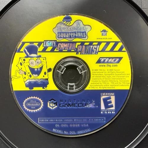 SpongeBob SquarePants: Lights, Camera, Pants! (Nintendo GameCube) *DISC ONLY*