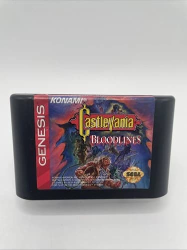 Castlevania Bloodlines Sega Genesis Authentic Cartridge Only VG