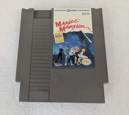 Maniac Mansion (Nintendo NES, 1990) Plays fine