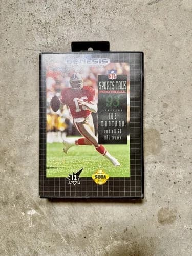 NFL Sports Talk Football ’93 Starring Joe Montana (Sega Genesis, 1992) CIB