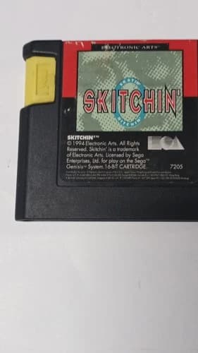 Electronic Arts Skitchin' Original Sega Genesis 1994 Video Game Cartridge
