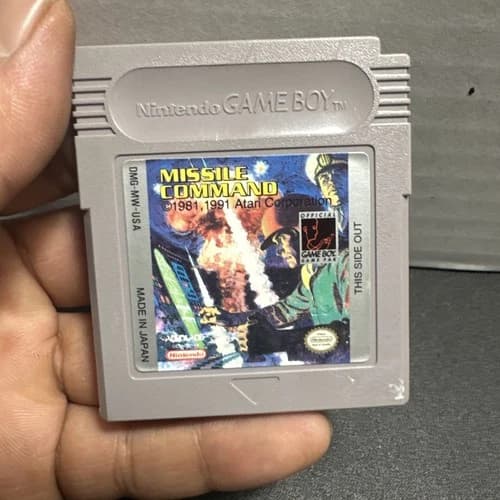 Nintendo Game Boy Missile Command Atari Game Cartridge 1991 Tested! See Photos