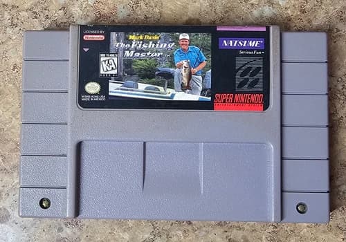 Super Nintendo SNES Mark Davis' The Fishing Master Cartridge ONLY Pre-owned