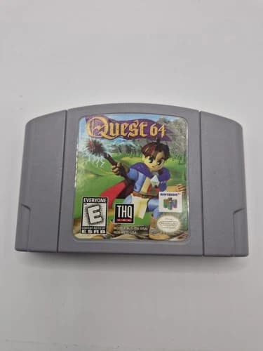 Quest 64 (Nintendo 64, 1998) N64 Tested Rare Retro Mint Authentic Free Shipping