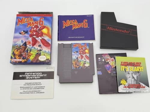 Mega Man 6 (Nintendo Nes) Authentic Complete