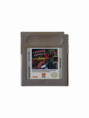 1991 (1993) Captain America And The Avengers Nintendo Game Boy Cartridge