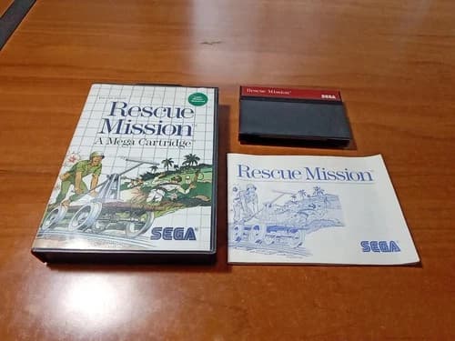Rescue Mission (Sega Master, 1988) CIB Complete *TESTED*