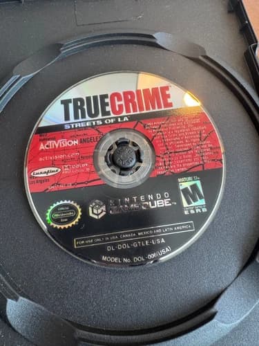 WORKING True Crime: Streets of L.A. (GAME ONLY Nintendo GameCube, 2003)