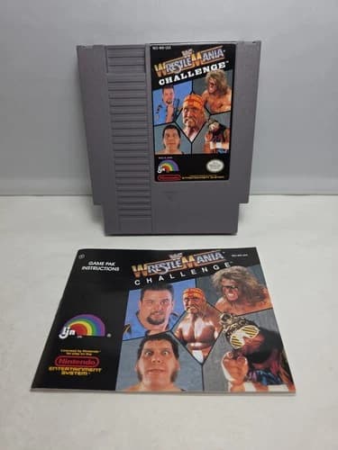 WWF WrestleMania Challenge Nintendo NES 1990 Tested Authentic Vintage Mint