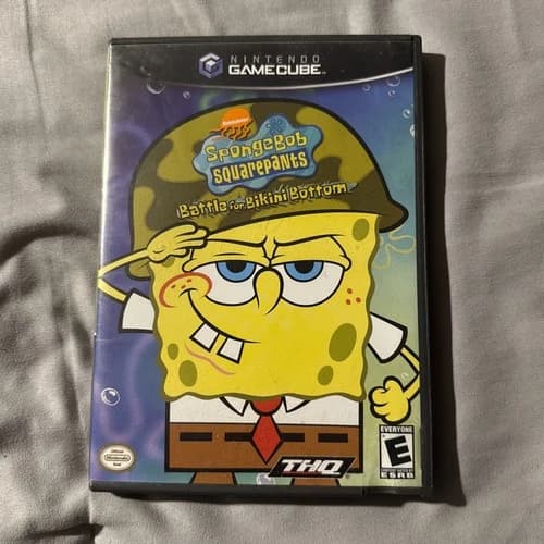 SpongeBob SquarePants Battle For Bikini Bottom Nintendo GameCube CIB