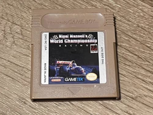 Nigel Mansell's World Championship Racing Nintendo Game Boy Tested Authentic