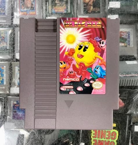 Ms. Pac-Man Namco (Nintendo NES) Authentic Tested
