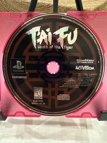 T'ai Fu: Wrath of the Tiger (Sony PlayStation 1, 1999) PS1 Disc Only! Works! 🔥
