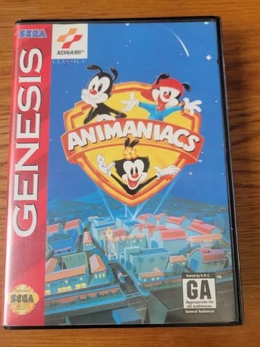 Animaniacs (Sega Genesis, 1994) Authentic, CIB Complete w/manual - NICE