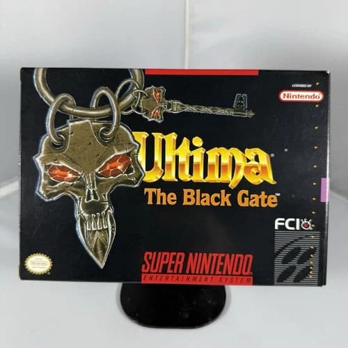 Ultima The Black Gate (Super Nintendo SNES, 1994) Authentic. Tested