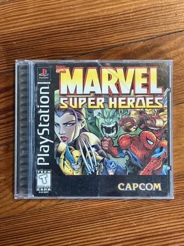 Marvel Super Heroes (Sony PlayStation, 1997) CIB W/ Reg card PS1