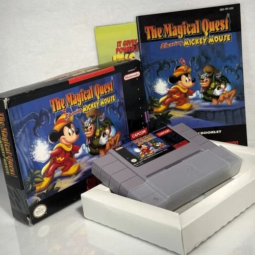 Magical Quest starring Mickey Mouse⭐️Complete CIB⭐️Super Nintendo SNES Authentic
