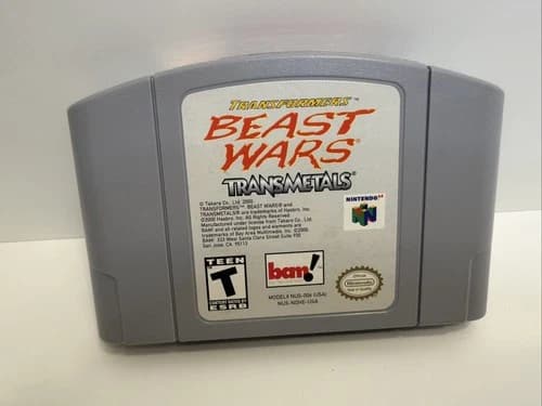 Transformers Beast Wars Transmetals Nintendo 64 N64 Cart Only Authentic