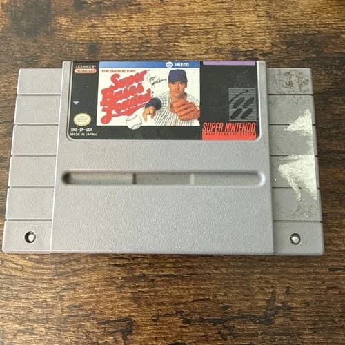 Super Bases Loaded SNES Baseball Game Cartridge Super Nintendo