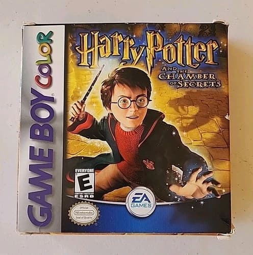 Harry Potter and the Chamber of Secrets (GameBoy Color GBC) Complete In Box CIB