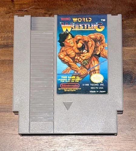 Tecmo World Wrestling Nintendo NES 1990