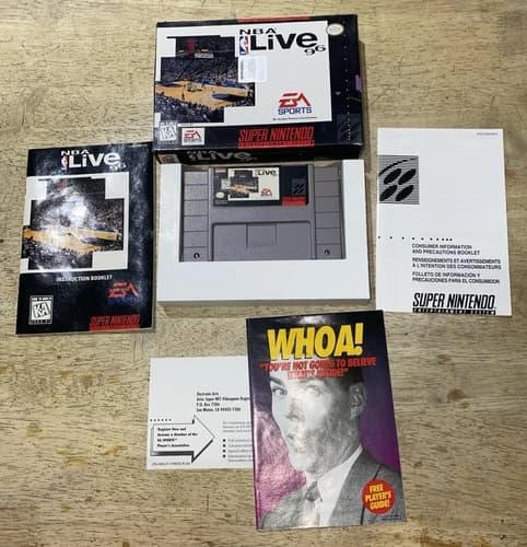 NBA Live 96 (SNES Super Nintendo) Complete - Tested - Authentic