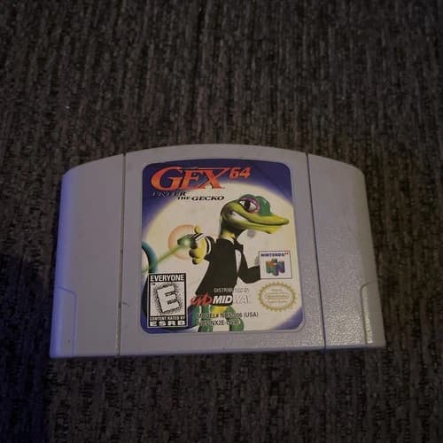 Gex 64 N64 Nintendo 64 Game - Cartridge Only Tested And Working Authentic