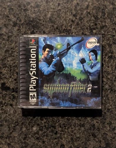 Syphon Filter 2 PS1 CIB (Sony PlayStation 1 2000) Black Label CIB BL Tested