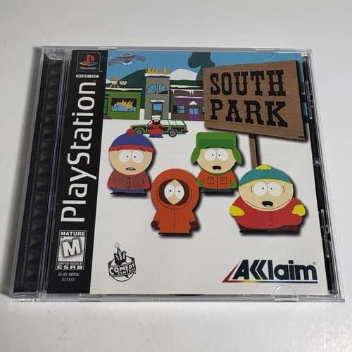 South Park (Playstation PS1) Complete CIB w/RegCard Black Label Tested Clean