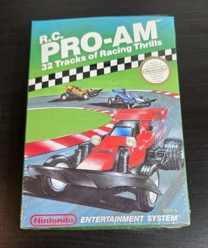1988 R.C. PRO-AM Nintendo NES Game Box ONLY W/Manual Inserts