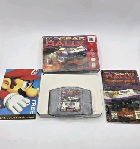 Top Gear Rally Nintendo 64 N64 CIB! with Box and Manual Tested Authentic