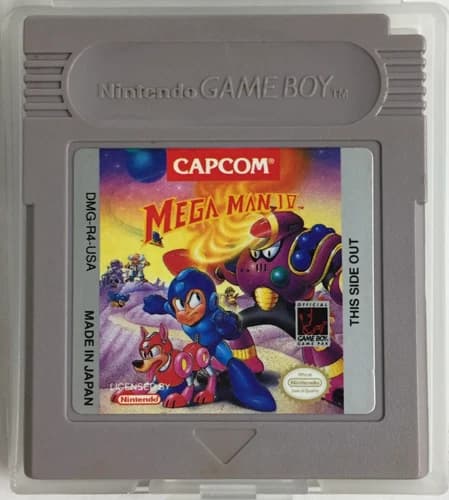 MEGA MAN IV 4 Nintendo Game Boy GAME CART ONLY Gameboy AUTHENTIC Tested WORKING